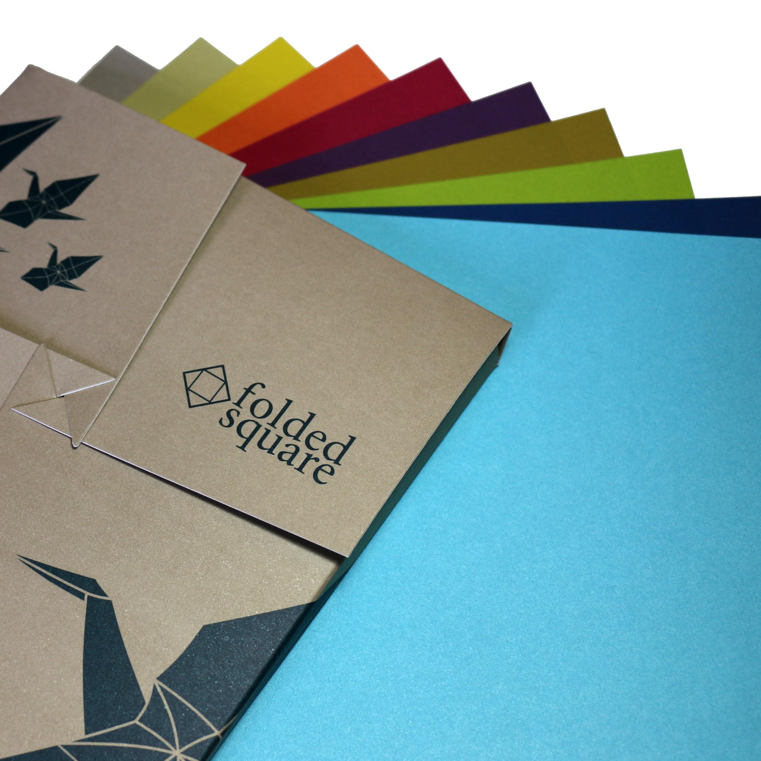 Origami Paper Gift Set | 100 Sheets, 15cm Square | Classic Colour Collection