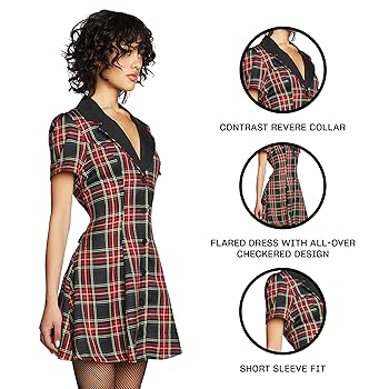 Amazon.com: Dolls Kill Devil You Don't Exist Plaid Dress by