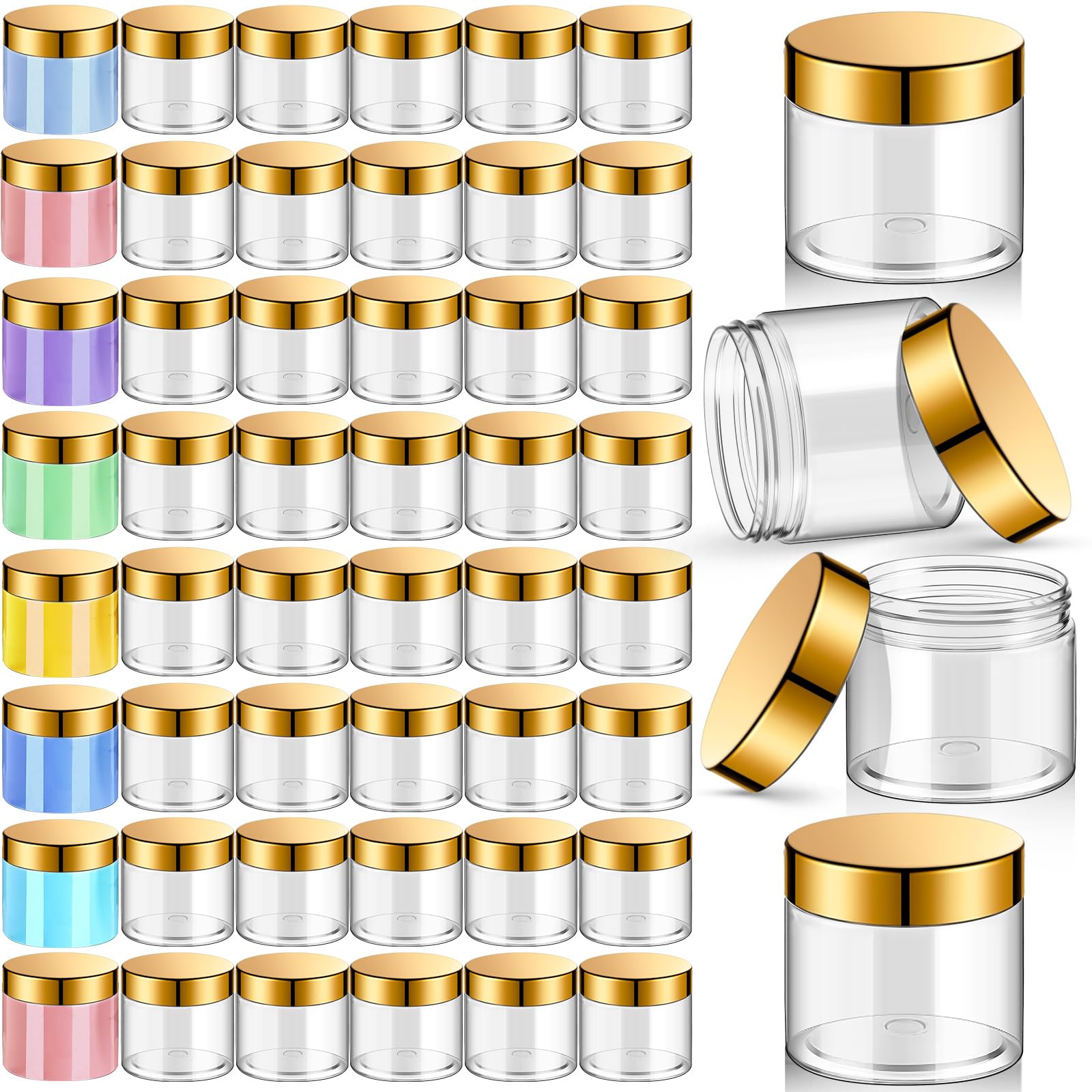 Patelai 48-Pack 4oz Plastic Jars