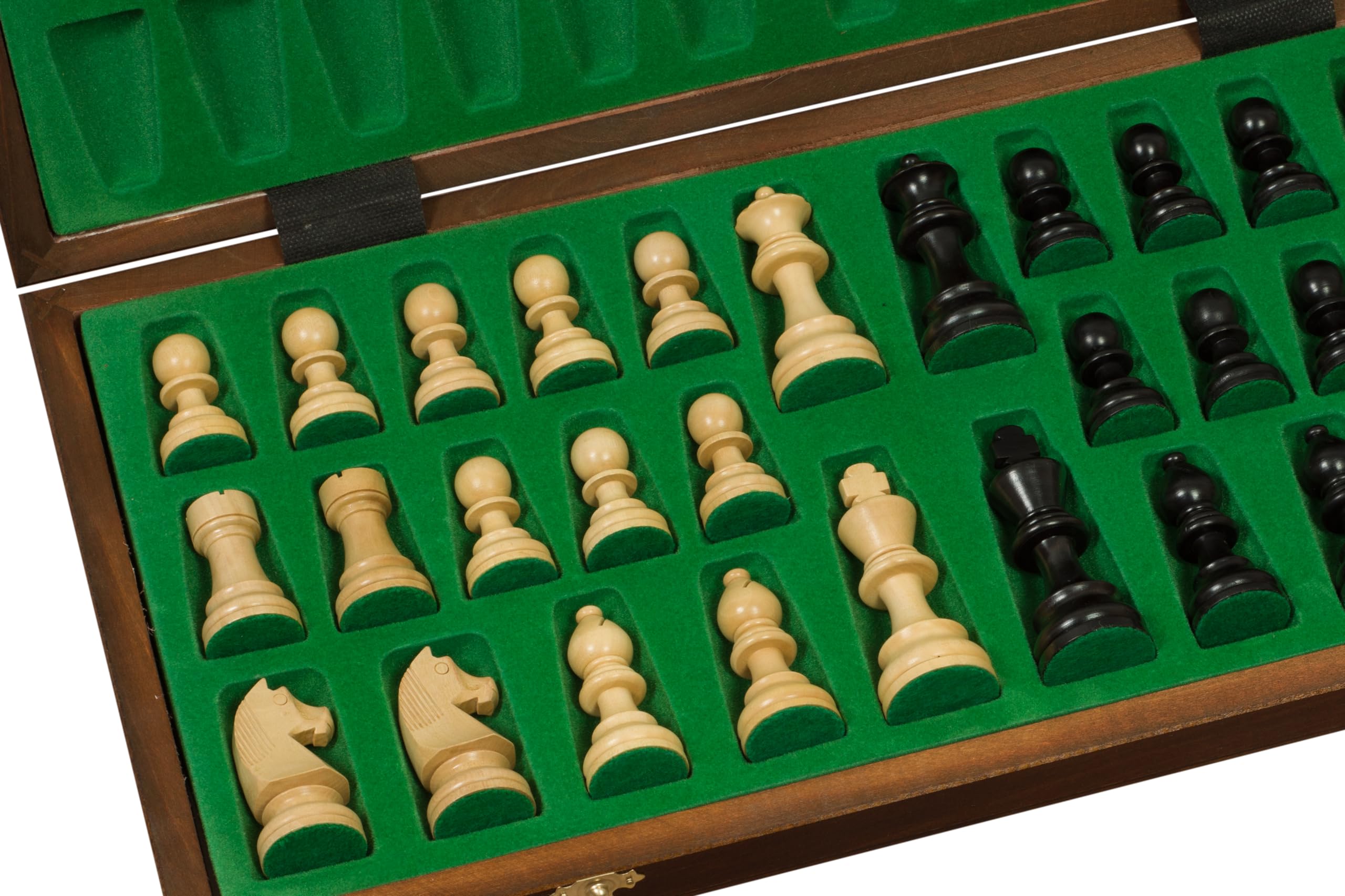 Sunrise Chess - Scacchi da Torneo "Timeless German Knight Staunton" Nr. 6 - Set in Legno