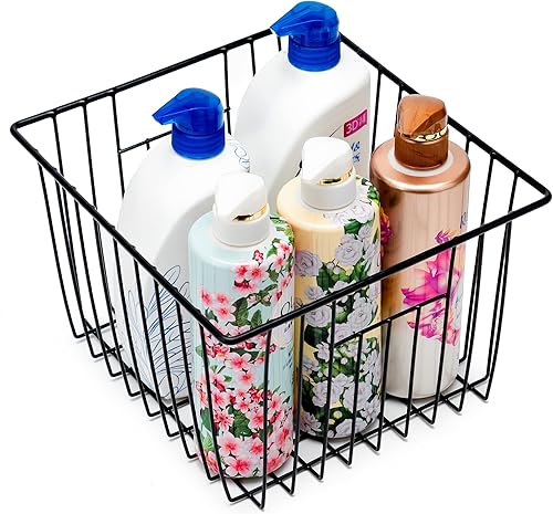 Miniatura 6 de SANNO Cestas de almacenamiento para congelador, cesta de alambre para almacenamiento de despensa, contenedores organizadores para refrigerador con