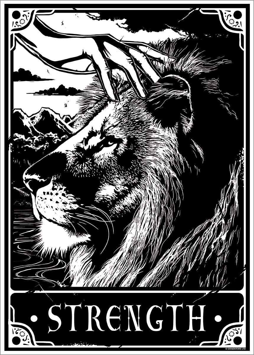 Deadly Tarot Nc - Strength Mini Poster 32 X 44Cm