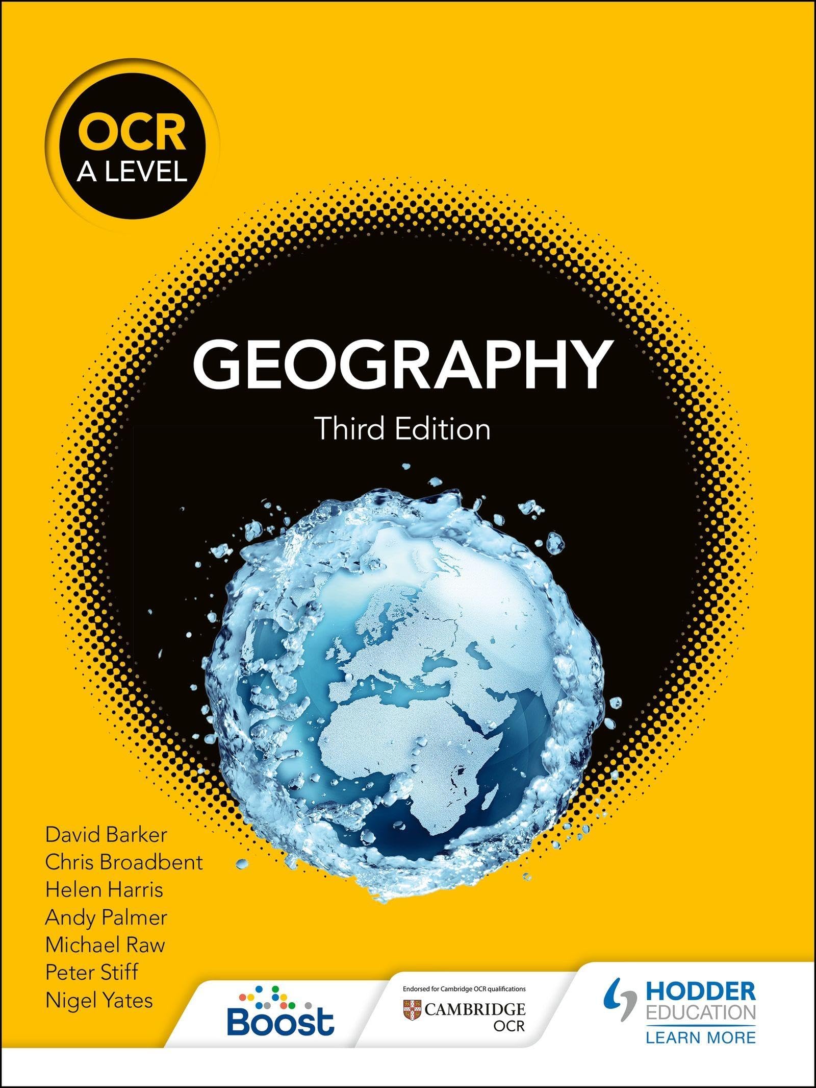OCR A Level Geography Third Edition by Andy Palmer (Paperback Book)