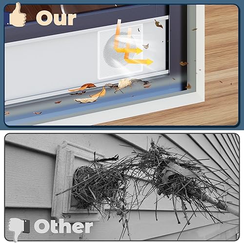 Miniatura 6 de Pearwow Kit de sellado de ventana de CA portátil, protector de pantalla de malla, ajuste universal para la mayoría de placas de sellado de ventana