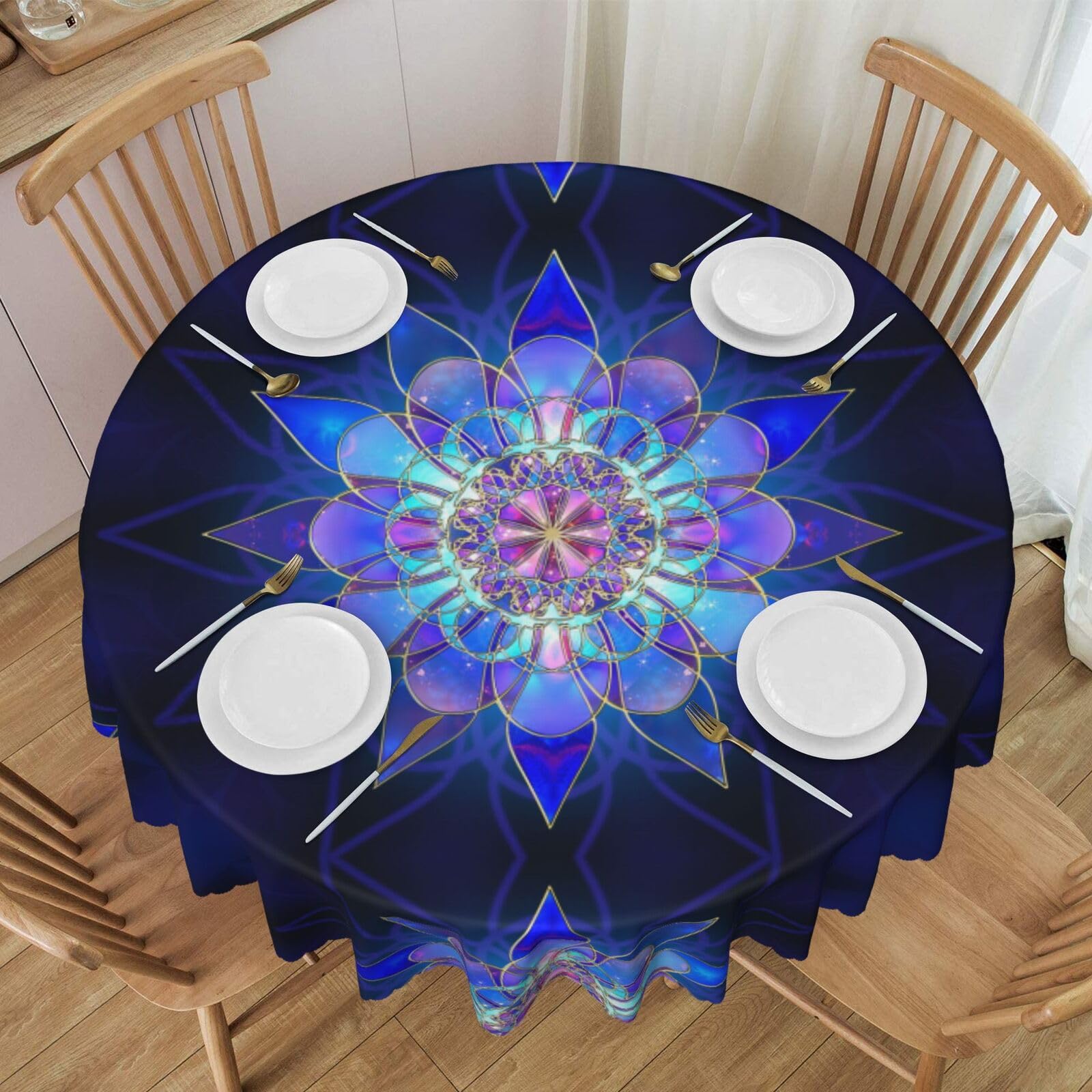 Nappe de table de cuisine Mandala pour vos pique-niques et repas de fêtes