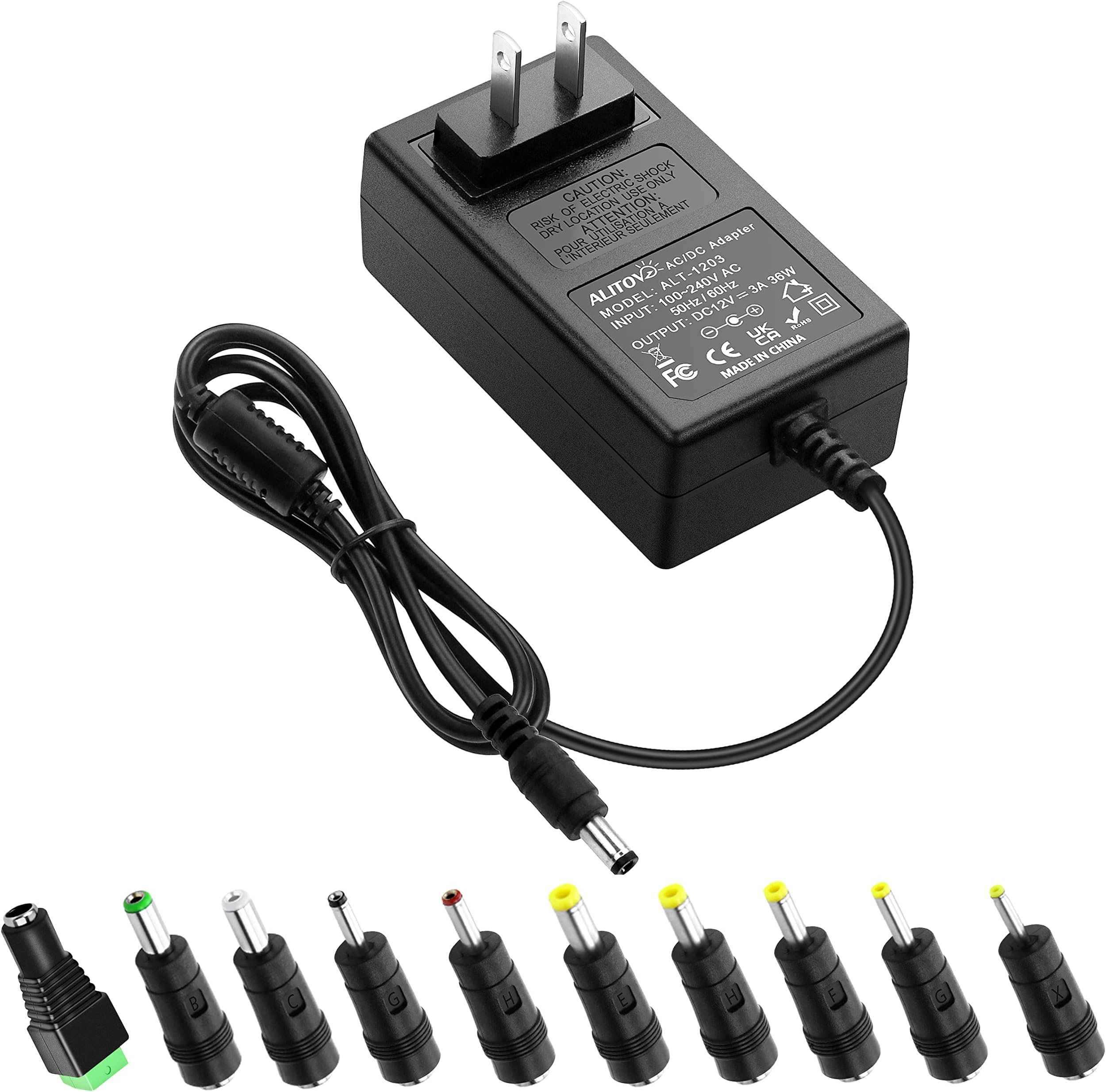12V 3A 36W AC DC Adapter