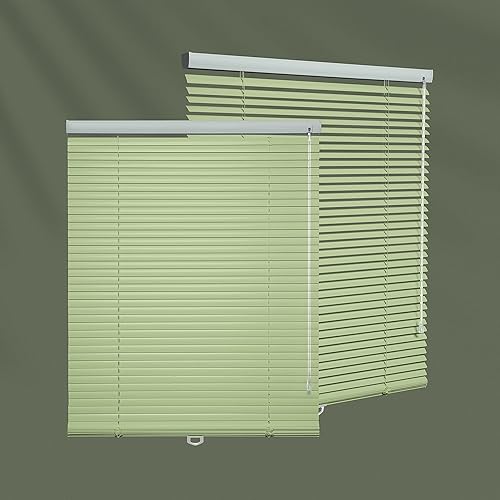 Persianas horizontales sin cordones de aluminio de 1 pulgada para ventana, persianas personalizadas para oscurecer la habitación, persianas y
