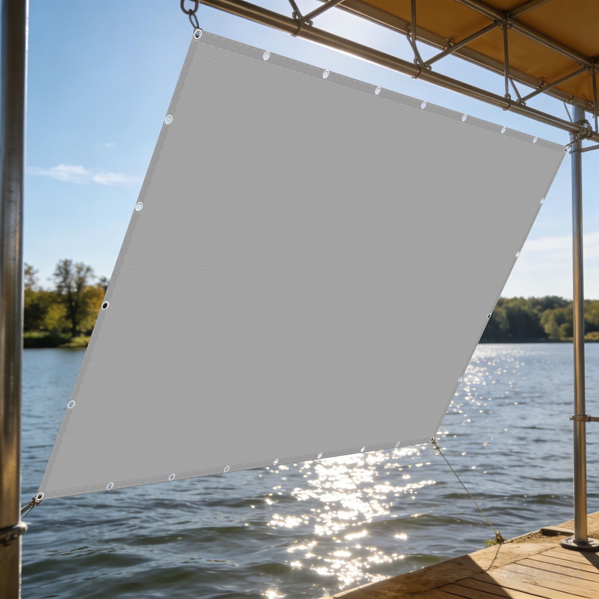 Voile de pare-soleil en plein air 2x2 m pour créer un coin d'ombre sur la terrasse