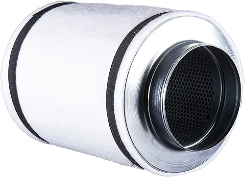 Miniatura 7 de Hydro Crunch N201111-202080-DT Ventilador en línea de 4 pulgadas 188 CFM y filtro de carbono de 4 x 12 pulgadas con kit de ventilación hidropónica