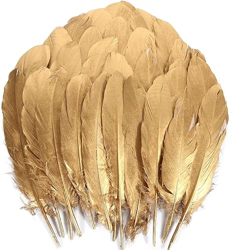 Vista 17 de THARAHT 120 plumas de ganso grises naturales a granel de 6-8 pulgadas 15-20cm para manualidades, bricolaje, cosplay, boda, fiesta, decoración