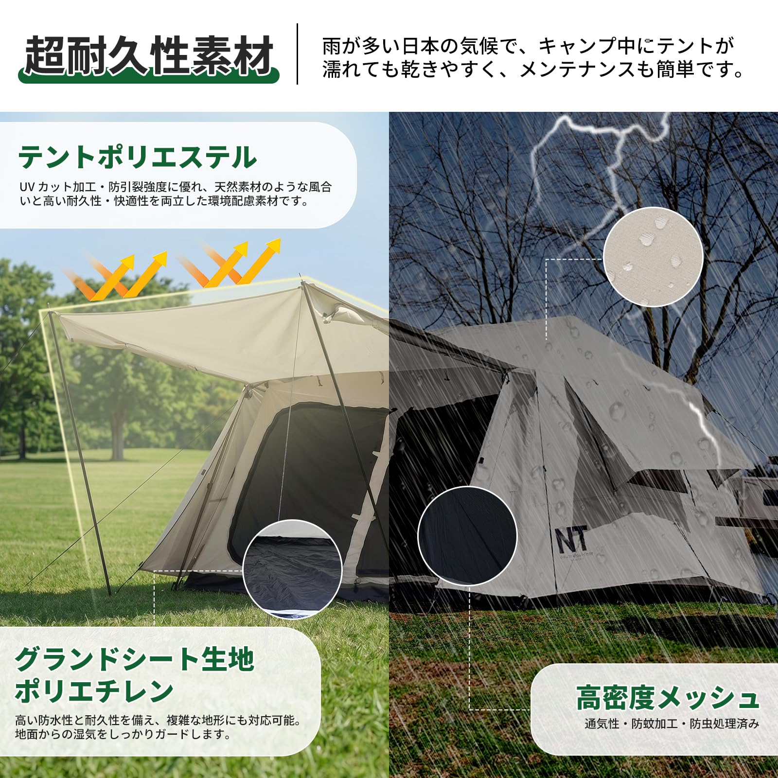 Amazon.co.jp: 【日本ブランド】NEUTRAL OUTDOOR ロッジ型テント