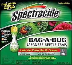 Spectracide Bag-A-Bug Japanese Beetle Trap, Dual Lure System