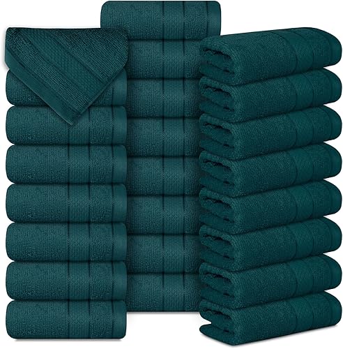 Miniatura 12 de Casa Lino Toallas faciales y paños de lavado corporal para ducharse, paños de lavado 100% algodón para baño, juego de paños altamente absorbentes