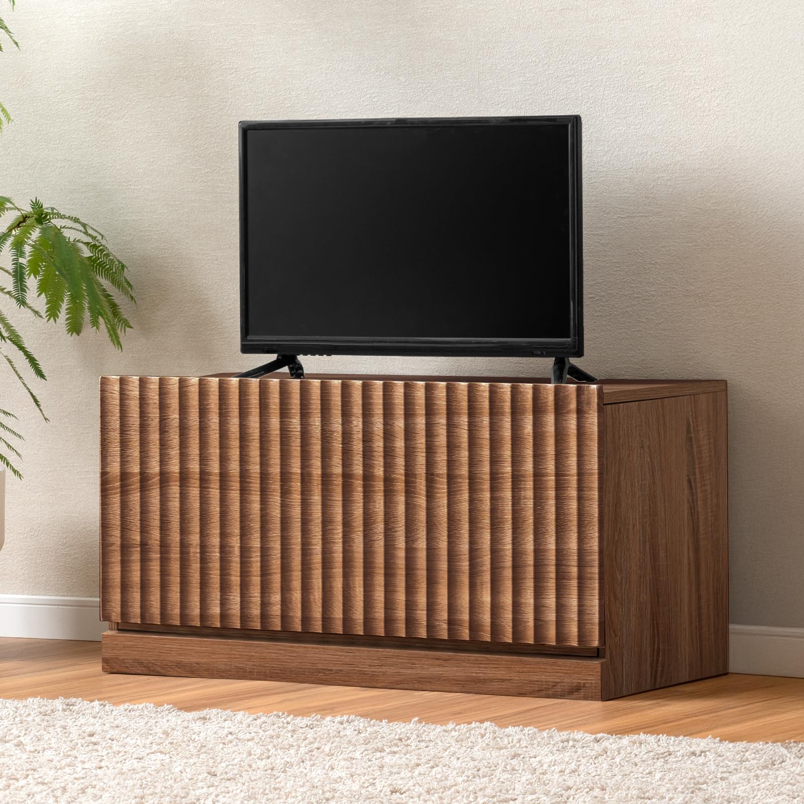 シャビー　テレビボード チェスト　テレビ台　ラック　収納　　幅75cm Amazon｜タンスのゲン テレビ台 幅75cm 32型対応【繋げる 魅せる