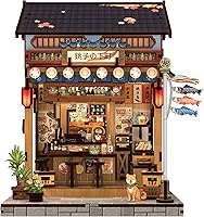 Vista 15 de Kit de Rincón de Libros Cutefun - Kit de Construcción de Casa de Muñecas en Miniatura para Estantería, Kits de Rincón de Libros para Adultos