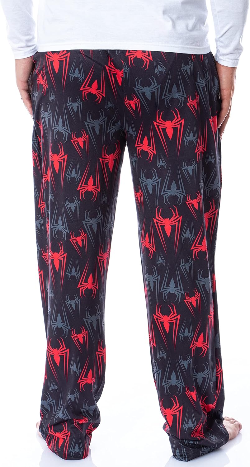 Marvel Mens' Spider-Man Vintage Superhero Icon Sleep Pajama Pants - Image 4