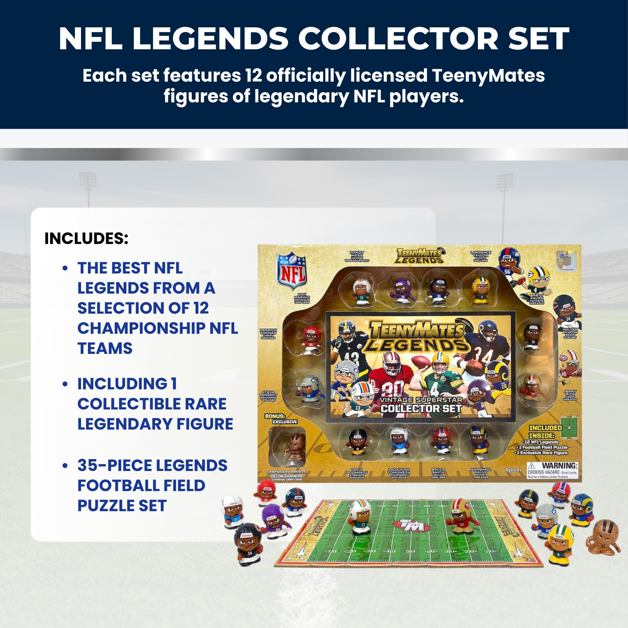 Party Animal NFL TeenyMates Legends Series 3 Gift Set | Series 3