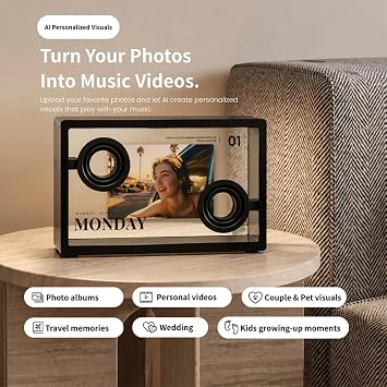 SonicGlass A1 Transparent Lyric Bluetooth Speaker