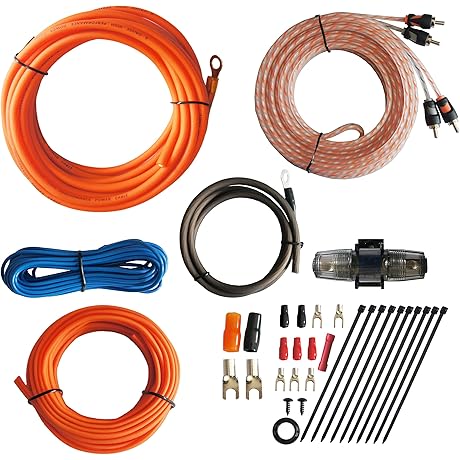 RD Rock Direct True Spec 8 Gauge Amp Wiring Kit - Enhanced Car Audio Cable