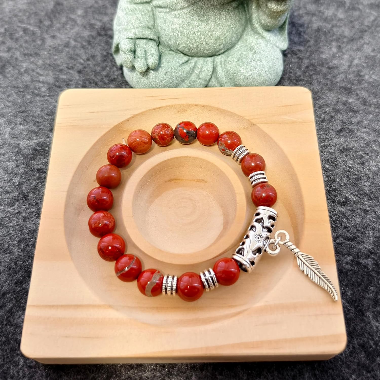 Pack of 200 Natural Gemstones Diameter 8 mm Round Beads for Bracelets Necklaces Jewellery Crafts Threading, 10 Assorted Stone Beads Gemstone Beads (Type C)