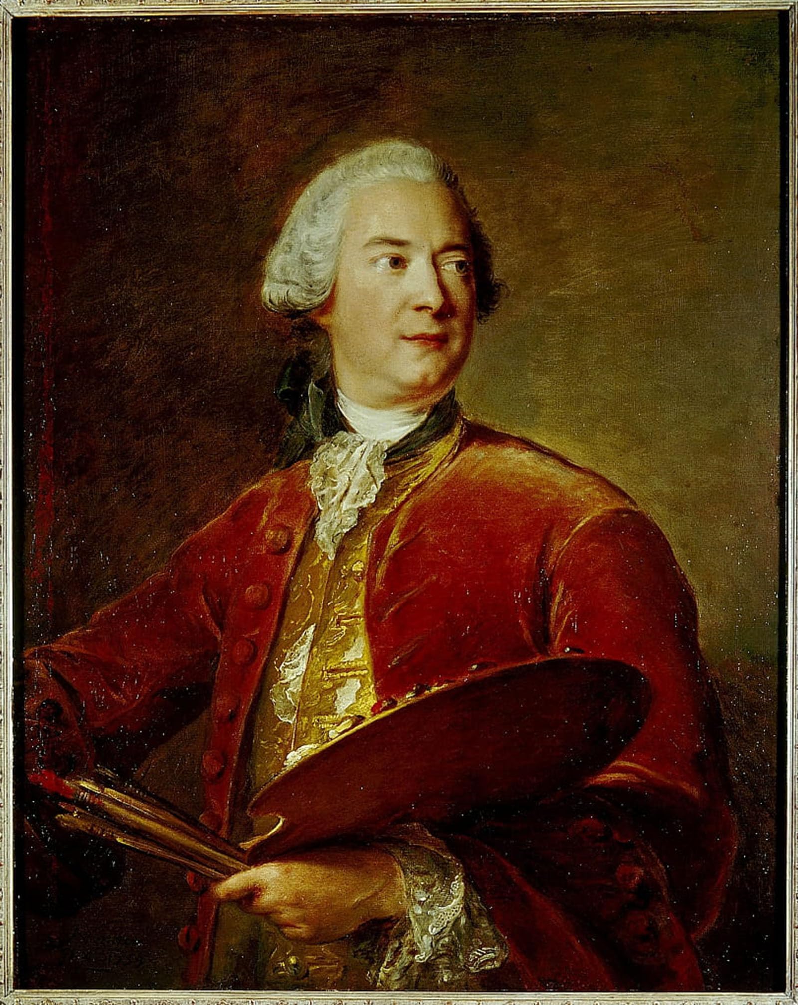 ARTXLXXBN Famous Art Print Poster Vintage Wall Art Portrait of Louis Tocqué by Jean Marc Nattier Canvas Art Poster for Home Decor 60x90cm
