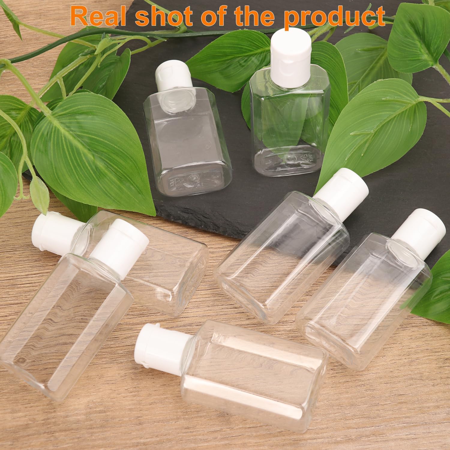 120 Pack 1 oz Plastic Bottles with White Top Caps, Clear Empty Bottles, Cosmetic Containers for Lotion and Shampoo, Cream, BPA-Free for Liquids and Personal Care - Image 4
