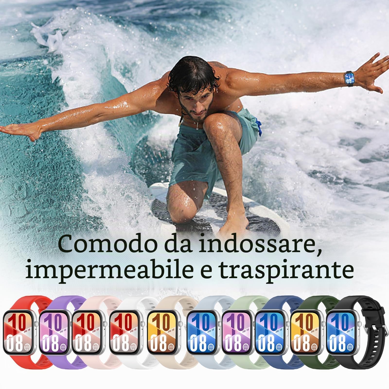 Cinturino Compatibile per Huawei Watch Fit 5/5 Pro / 4/4 Pro / 3 Cinturini Ricambio Donna Uomo Sport Bracciale (nessun Tracker)