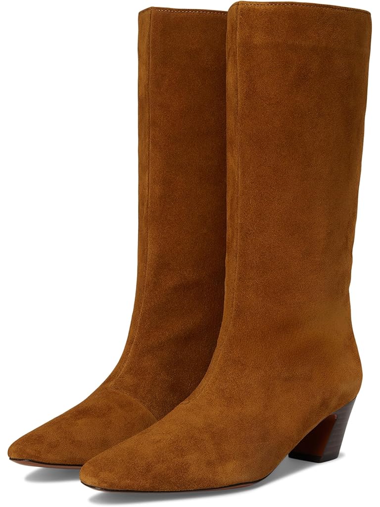 Brown Loeffler Randall Cleo Kicked Heel Calf Boot