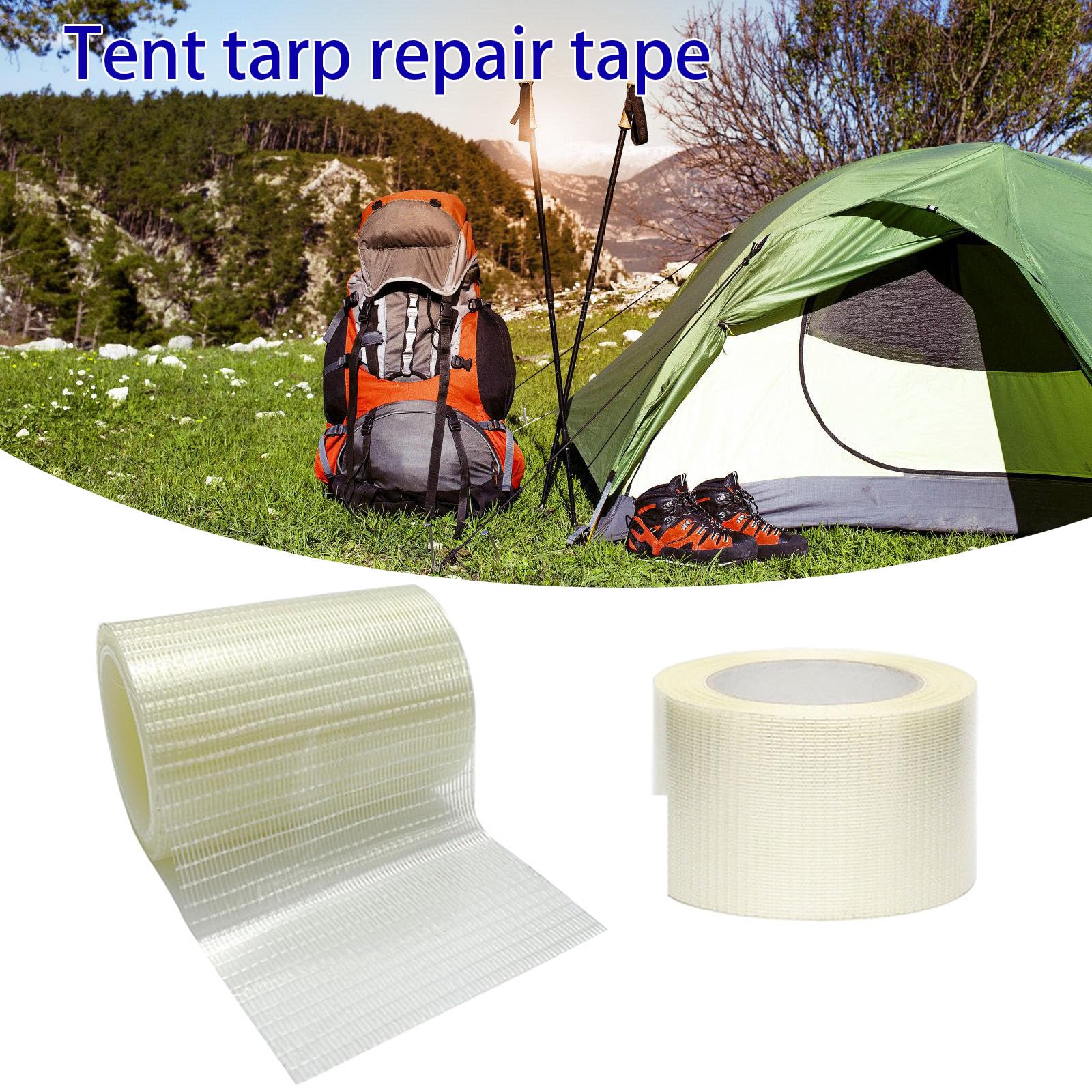 KAKASEA Awning Repair Tape Waterproofs Sealant Sunshade Tent Canopy Patches Boats Covers Repair Tape Caravans Repair Tool