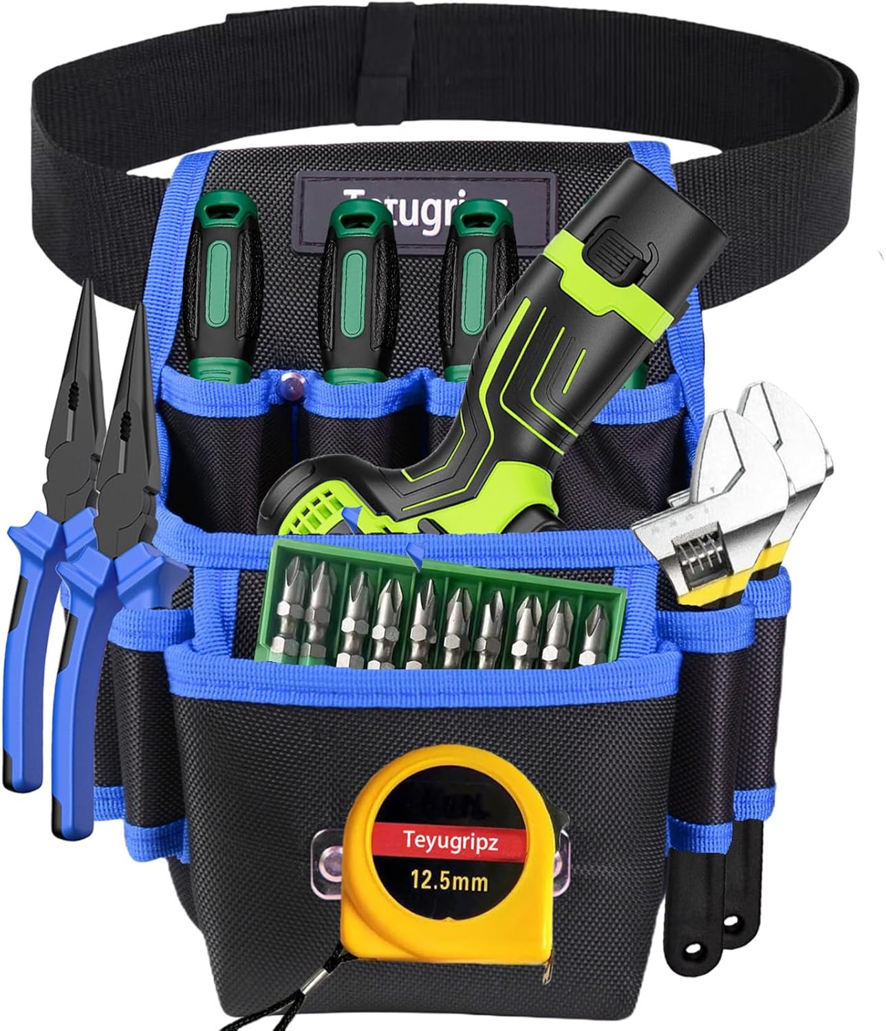 Multi-Function Tool Pouch - Anti-Scratch, Wear-Resistant, Compact | for Auto Repair, Home DIY | with Screwdriver Set & Gloves