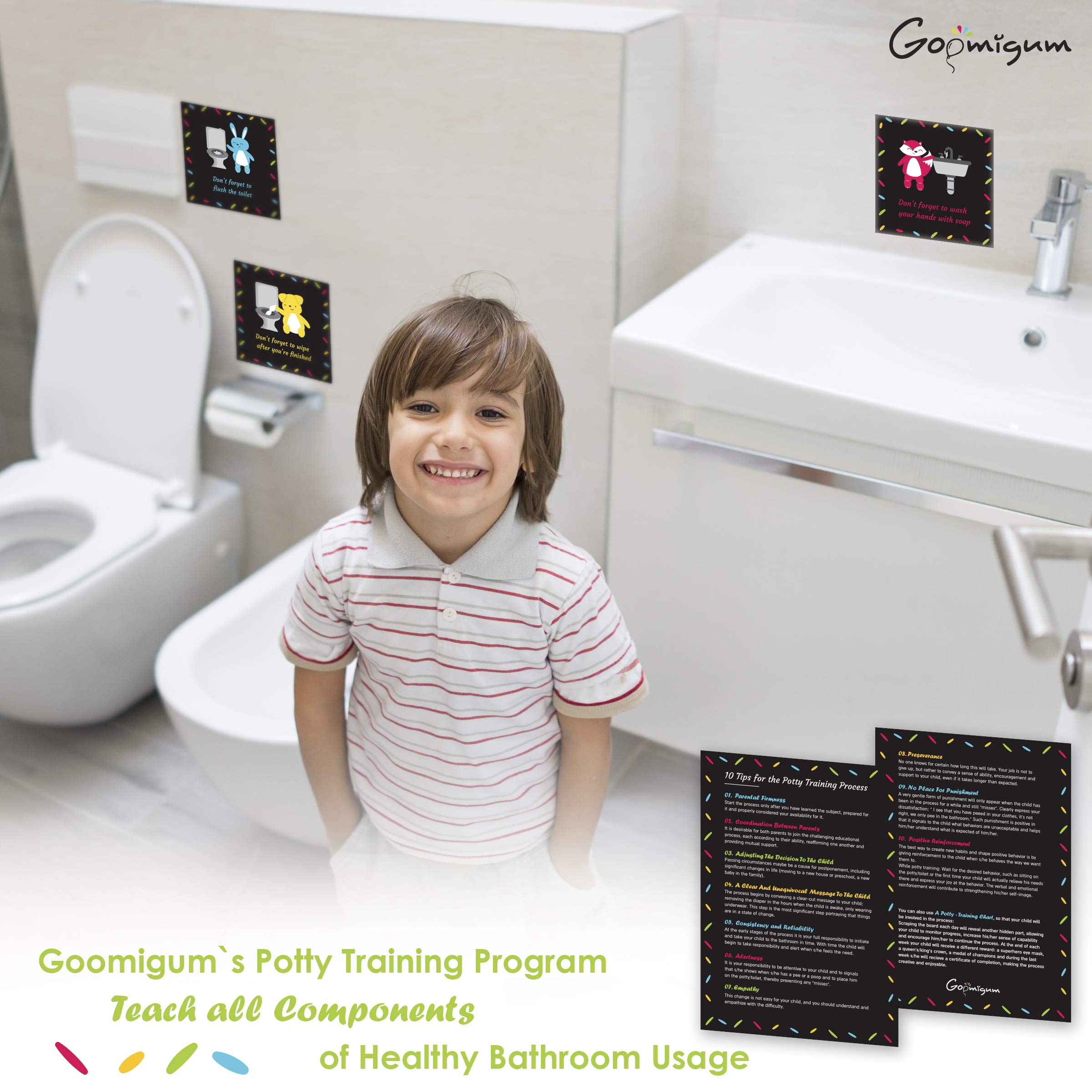 Potty Training Scratch Chart with Accessories Toilet Training Program