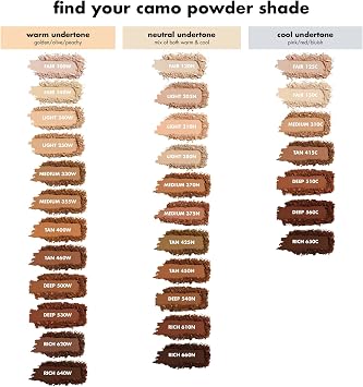 e.l.f. Camo Powder Foundation, Lightweight, Primer-Infused Buildable & Long-Lasting Medium-to-Full Coverage Foundation, Rich 640 W