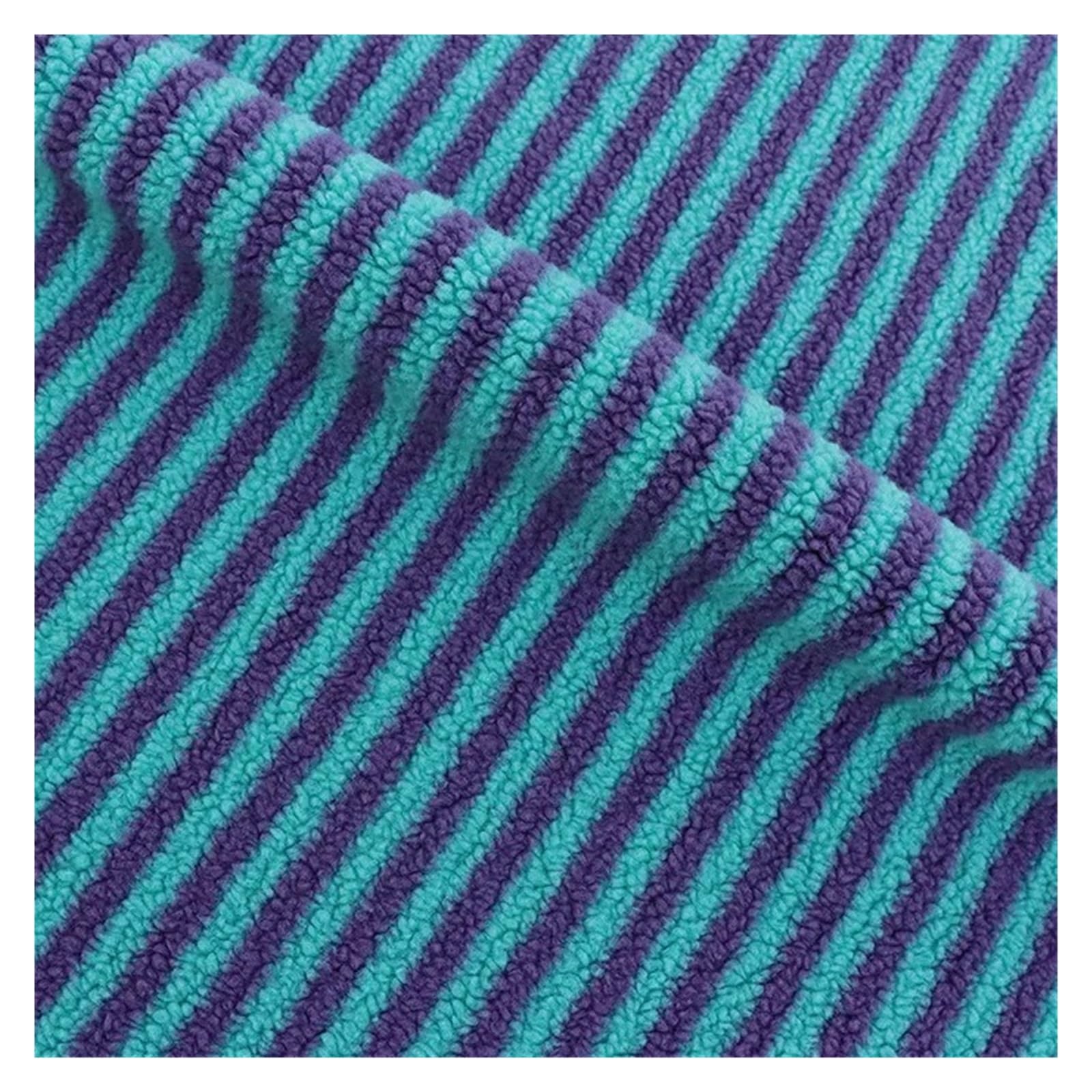 Tejido de forro polar de punto Tela de punto franela invierno con estampado Jacquard terciopelo, ropa cálida, chaqueta, bolsos, zapatos, sombreros, tejido costura(Color 5,90x160cm)