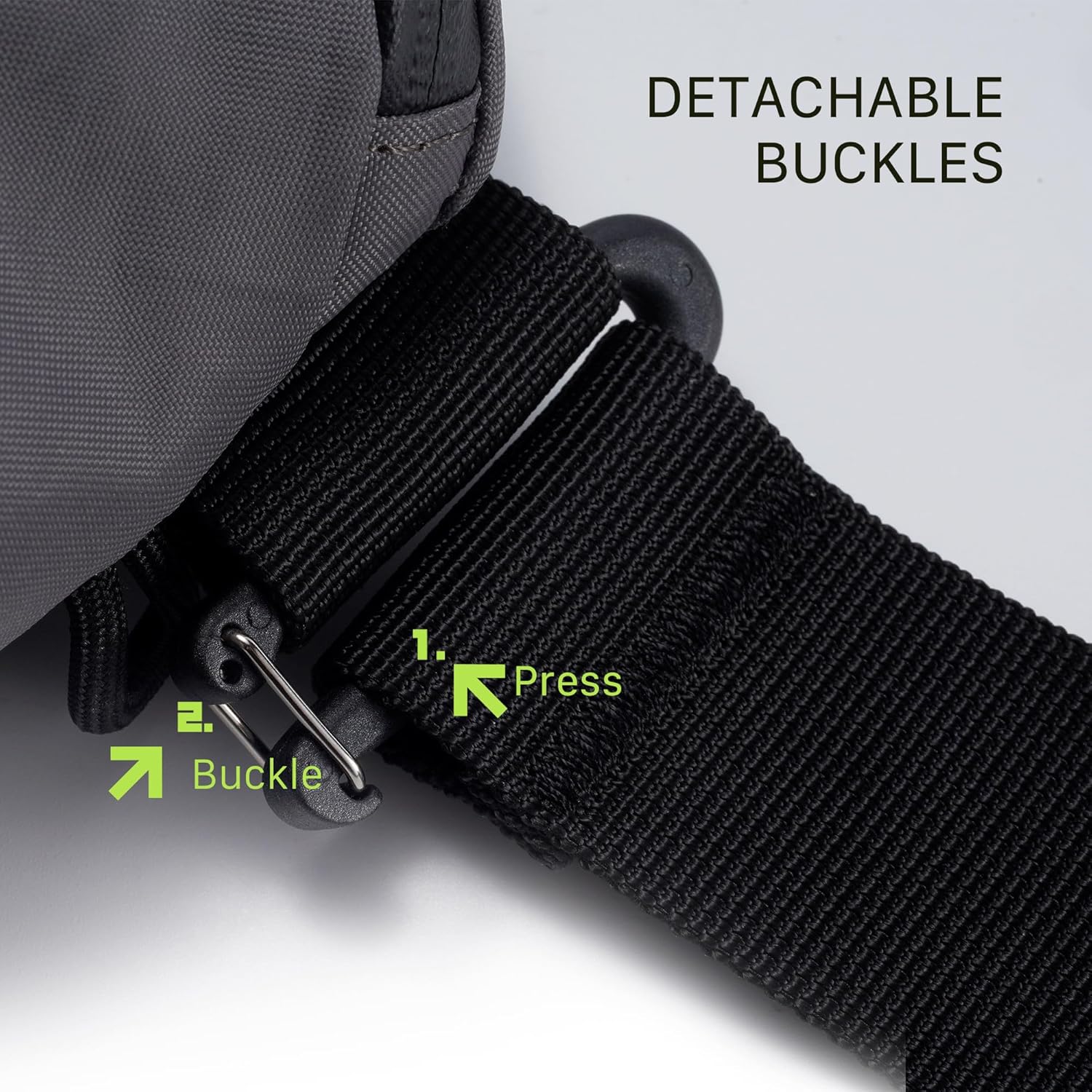 Fe Carrying Pouch for Khronos Ecosystem | Waterproof 5L Camera Accessory Bag | Multi-Mount Waist & Chest Design | Durable Travel Pouch for Filmmakers | Secure Storage with SBS Zippers – Gray