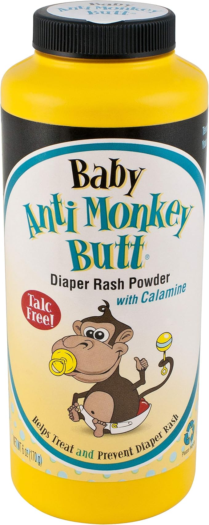 Baby 00030 Diaper Rash Powder with Cornstarch & Calamine 6 oz Baby