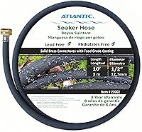 Vista 11 de Atlantic Manguera corta de remojo de 2 pies x 1/2 pulgadas, mangueras de agua para riego de cimientos, camas de jardín, jardín, césped y plantas