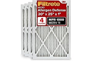 Filtrete 20x25x1 Merv 11 Air Filter: Breathe Healthier with Premium Allergen Defense