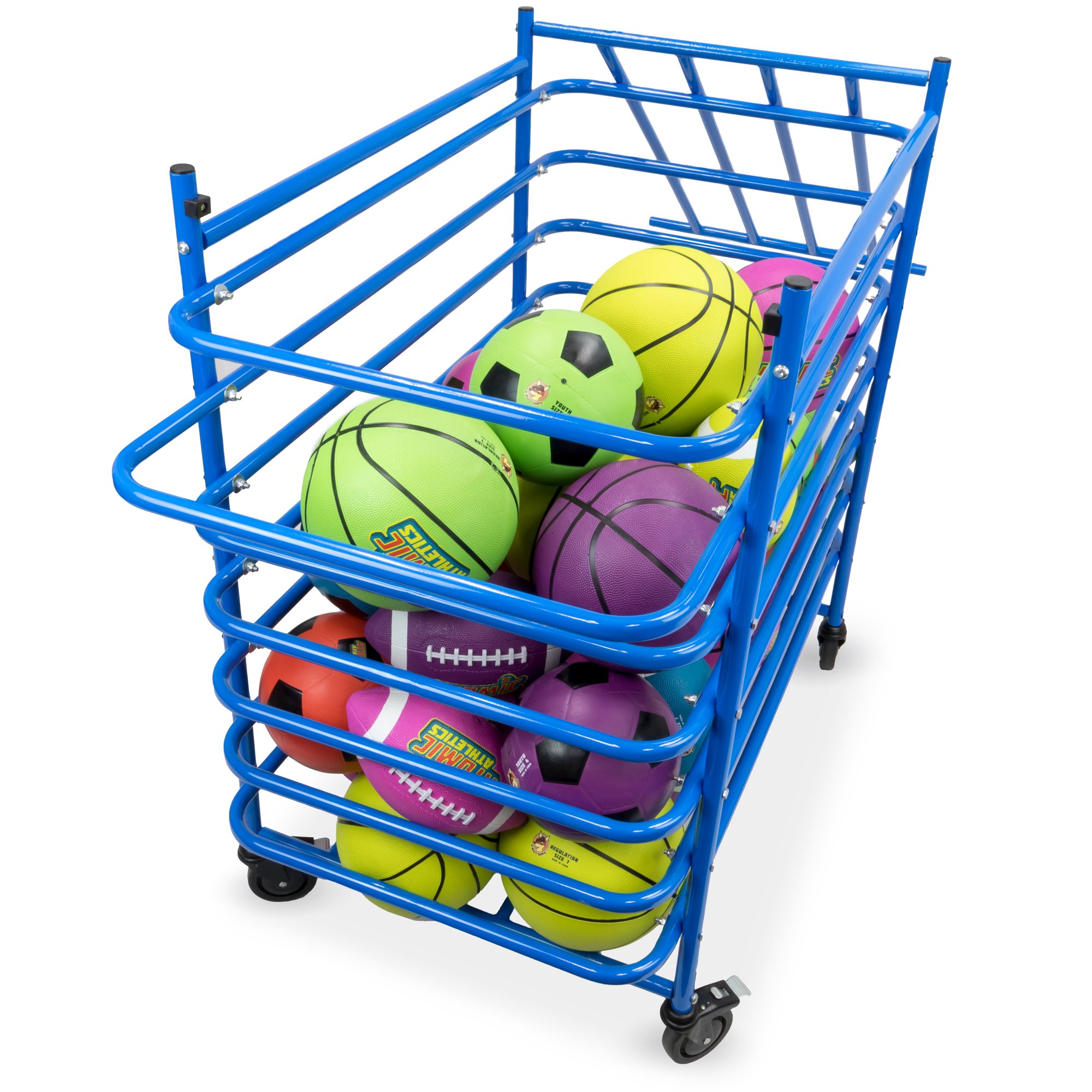 Crown Sporting Goods Metal Sports Ball Cage MultiSport Steel Frame