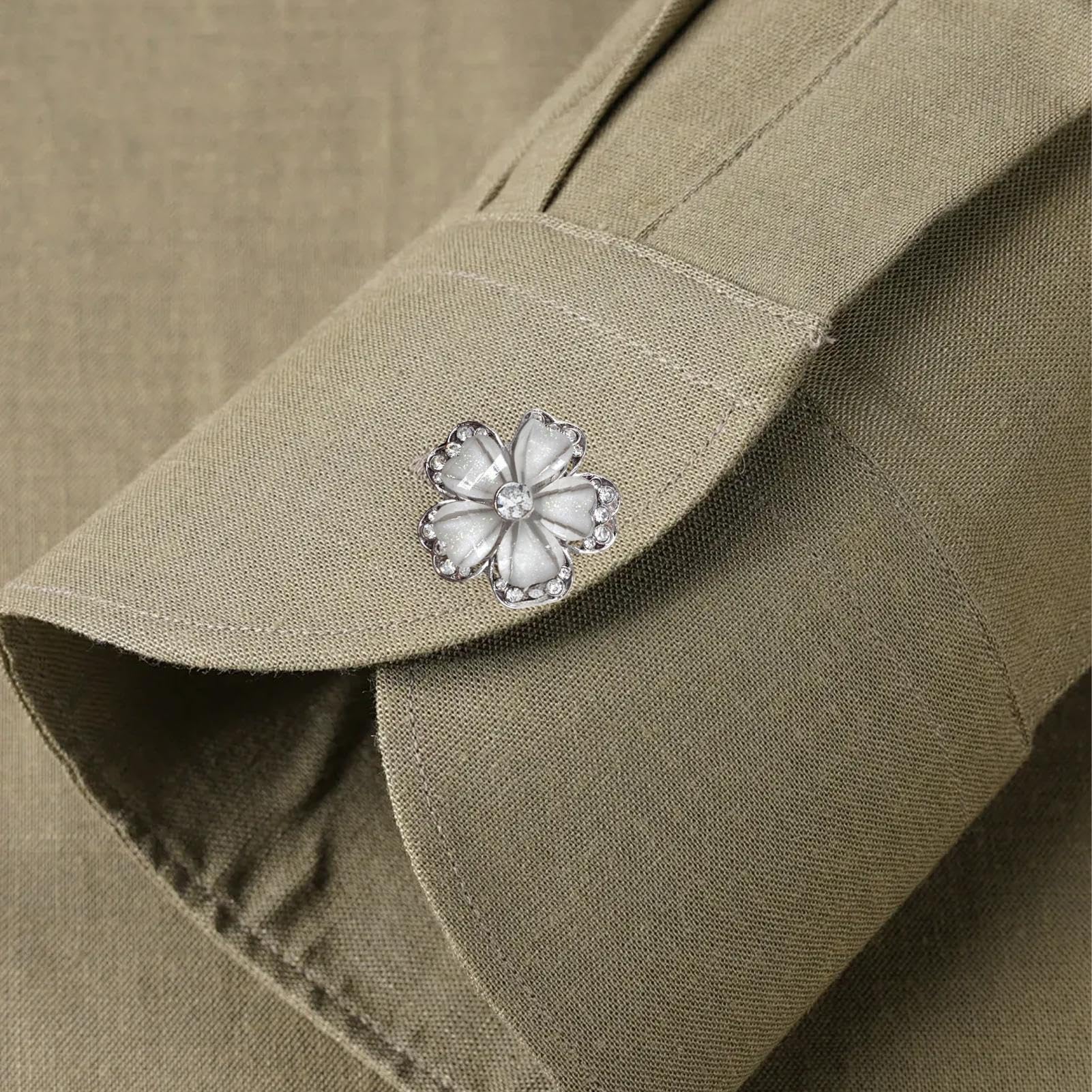 Cubiertas De Botones De Camisa,Cubiertas De Botones Con Clip, Gemelos con cubierta de botón con adornos de brillante, Accesorios formales para eventos Clips de botones de manga de moda para mujeres