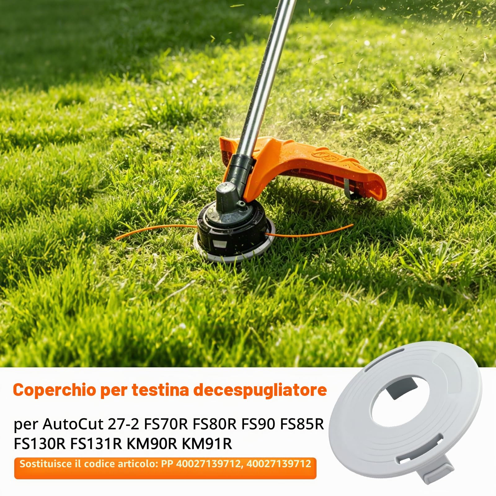 4 pezzi 4002 713 9712 ricambio per decespugliatore Stihl AutoCut 27-2 FS70R FS80R FS90 FS85R FS130R FS131R KM90R KM91R