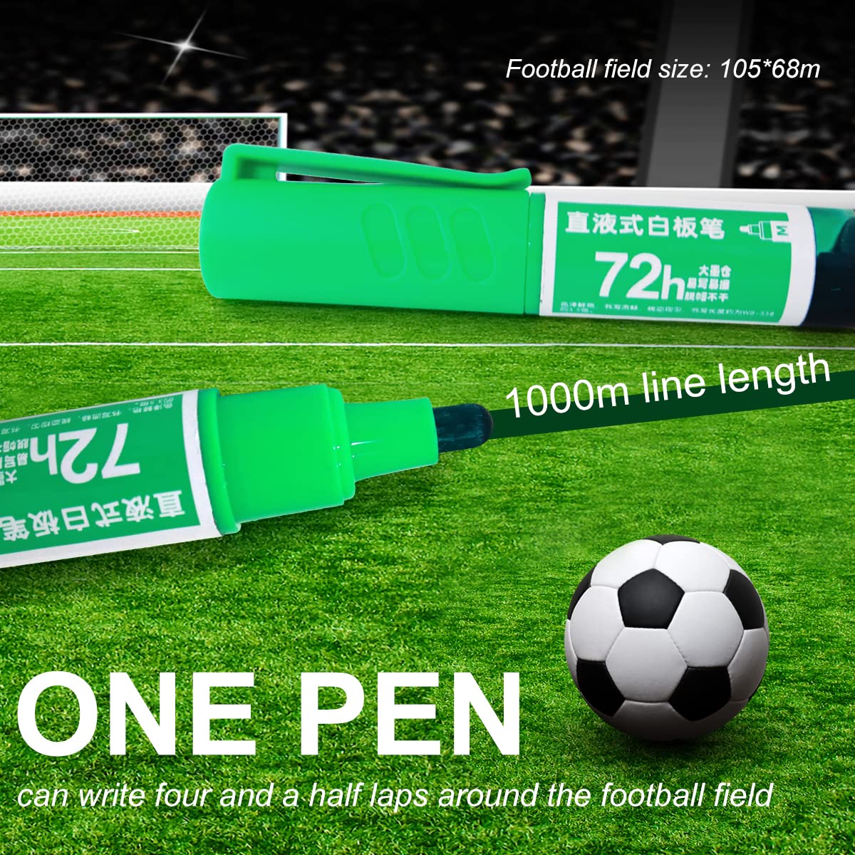 Vitoler Dry Erase Markers 4-Color Pack - Low Odor Whiteboard Pens For School & Office