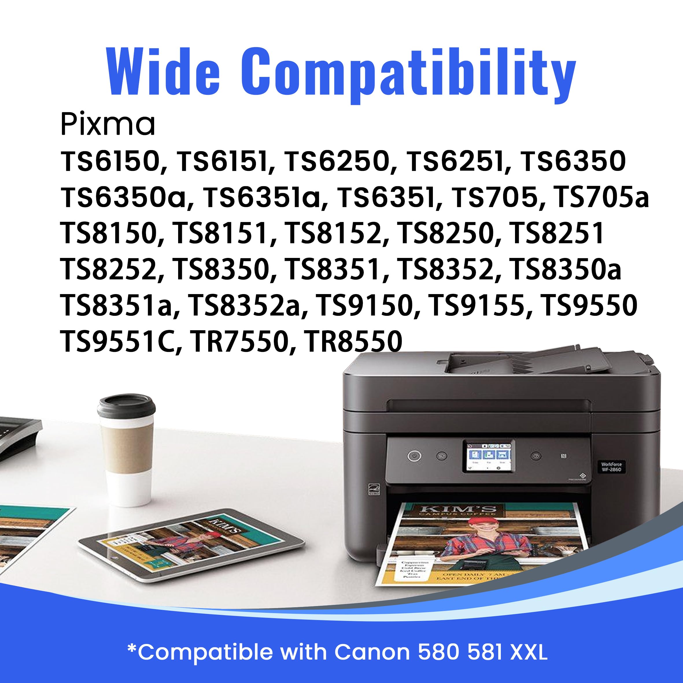 PGI-580 CLI-581 XXL Compatible Ink Cartridge For Canon