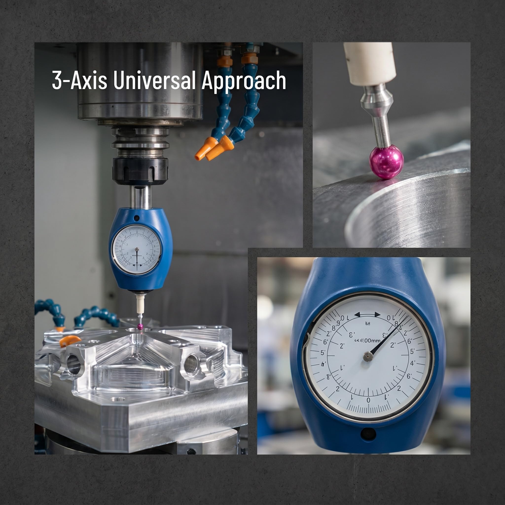 3D Kantenfinder Universal Detektor Werkzeug, 0,01 mm Genauigkeit, IP67 wasserdicht, mit Aufbewahrungsbox für CNC-Fräsen, Drehmaschine und Werkzeugmaschinen-Werkstückausrichtung