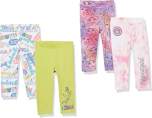 Vista 53 de Yaxa Essentials Disney Marvel Star Wars Frozen Leggings para niñas y niños pequeños, multipaquetes