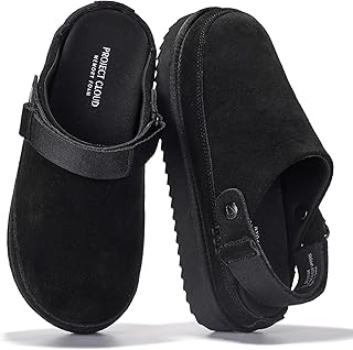Project Leather Clogs with Memory Foam