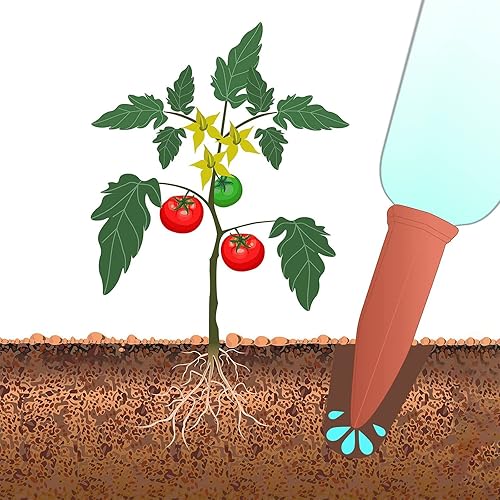 Miniatura 6 de Estacas de riego para plantas con puntas de botella de riego automático, sistemas de riego para plantas de interior y exterior, hogar y oficina (6