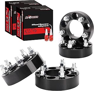 Richeer Wheel Spacers for J-e-e-p TJ,YJ, 4 PCS 2 inch 5x4.5 (5x114.3) Wheel Spacers, 1/2-20 Hub Bore 82.5 mm 5 Lug Wheel Spacers for Cherokee Comanche Wrangler Grand Liberty