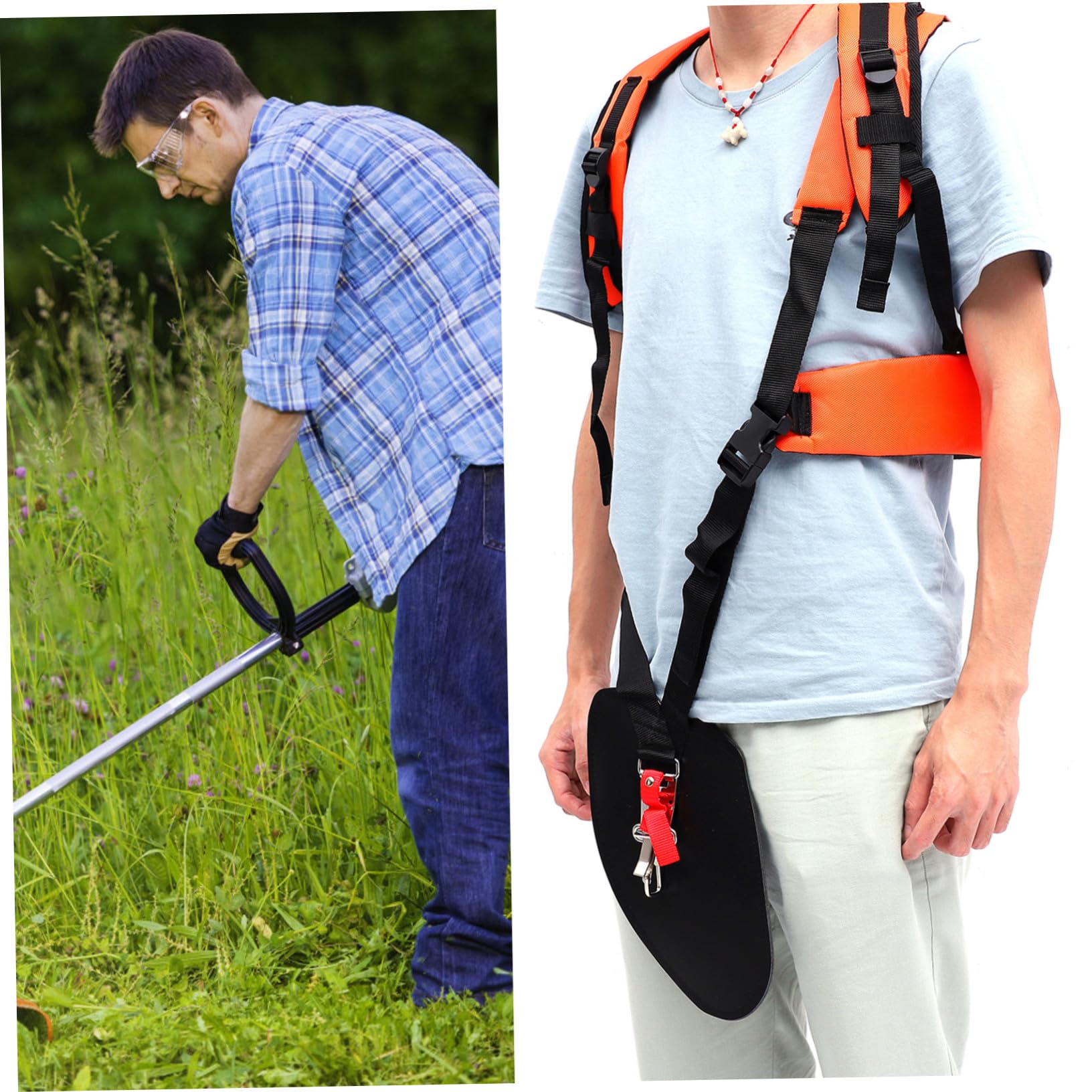 UPKOCH 2piezas Correas Suaves para Cinturón Acolchado Cómodo Accesorios de Correa para Desbrozadora para Trabajo Jardín