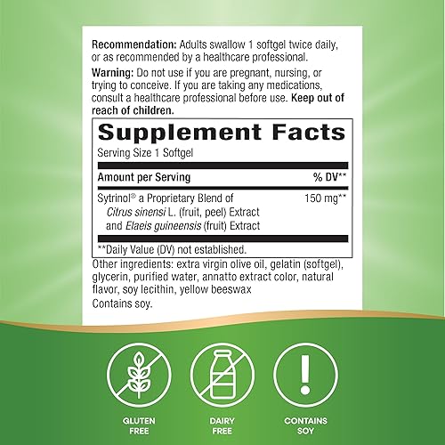 Miniatura 5 de Nature's Way Control de colesterol de sitrinol mezcla premium 60 cápsulas blandas