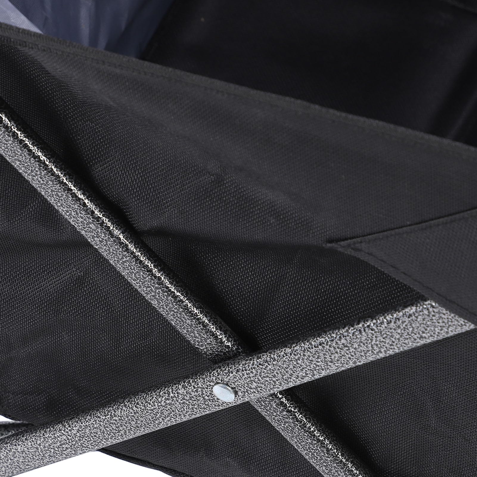 100 L Polyester Stahl Outdoor Hilfsprogramm Klappbare Autowagen Car Car Camp für Sporteinkaufslager Schwarz